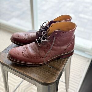 Men's Cole Haan Leather Wingtip Boots - 11M